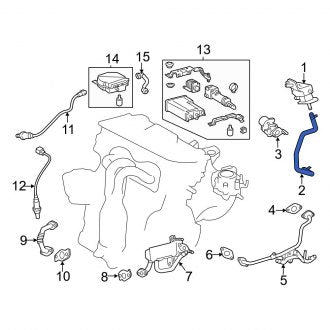 New OEM Vacuum Hose Fits, 2013-2018 Lexus ES - Part # 2383036100