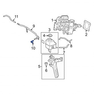 New OEM Brake Vacuum Hose Fits, 2013-2018 Lexus ES - Part # 4455133072