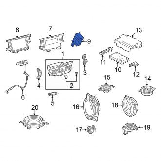 New OEM Radio Capacitor Fits, 2013-2018 Lexus ES - Part # 9098004189