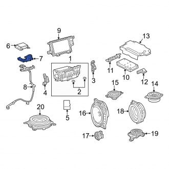 New OEM GPS Navigation System Antenna Bracket Fits, 2018 Lexus ES - Part # 8686233020