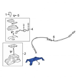 New OEM Automatic Transmission Shift Lever Bracket Fits, 2016-2018 Lexus ES - Part # 5812306010