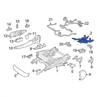 New OEM Seat Cushion Spring Fits, 2013-2018 Lexus ES - Part # 7105133050