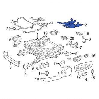 New OEM Seat Cushion Spring Fits, 2013-2018 Lexus ES - Part # 7105133060