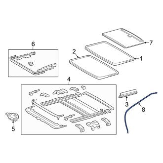 New OEM Front Right Sunroof Drain Hose Fits, 2013-2018 Lexus ES - Part # 6322006030