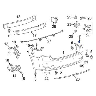 New OEM Genuine Lexus, Right Bumper Cover Insulator - Part # 5246233030