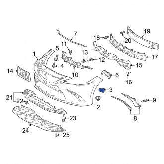 New OEM Bumper Cover Retainer Fits, 2019-2024 Lexus ES - Part # 4774902020