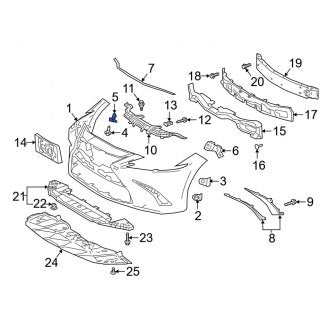 New OEM Genuine Lexus, Left Bumper Cover Bracket - Part # 5214606120