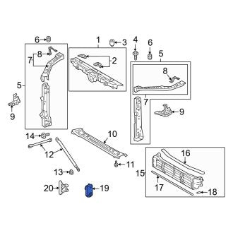 New OEM Front Radiator Support Air Deflector Actuator Fits, 2019-2022 Lexus ES - Part # 8894033060