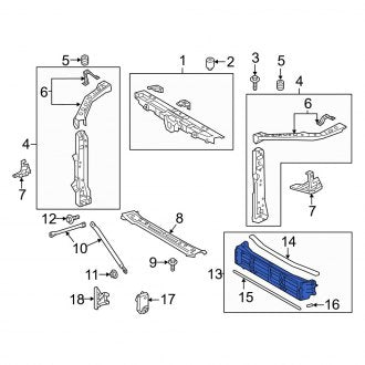 New OEM Front Radiator Shutter Assembly Fits, 2019-2024 Lexus ES - Part # 5301933042