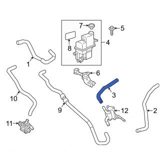 New OEM Drive Motor Inverter Coolant Line Fits, 2020-2024 Lexus ES - Part # G922606042