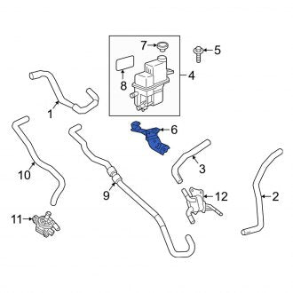 New OEM Drive Motor Inverter Coolant Reservoir Bracket Fits, 2019-2024 Lexus ES - Part # G91H206011