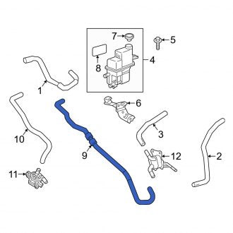 New OEM Upper Drive Motor Inverter Coolant Line Fits, 2019-2024 Lexus ES - Part # G922906052