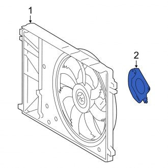 New OEM Engine Cooling Fan Shroud Bracket Fits, 2020-2024 Lexus ES - Part # 1636631500