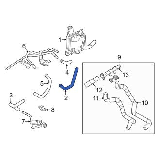 New OEM Automatic Transmission Oil Cooler Hose Fits, 2019-2024 Lexus ES - Part # 329410R070