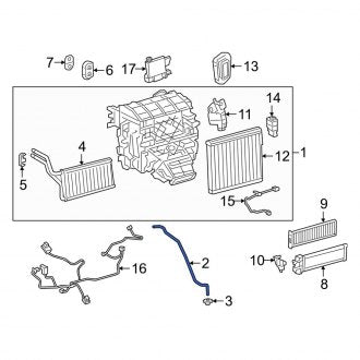 New OEM A/C Evaporator Drain Fits, 2019-2024 Lexus ES - Part # 8853906130