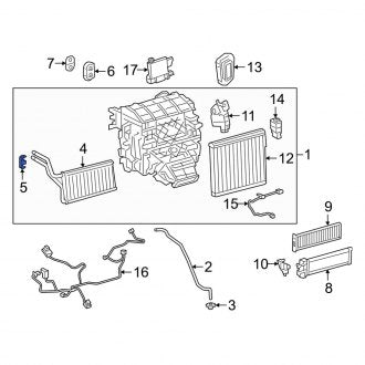 New OEM HVAC Heater Core Clamp Fits, 2016-2024 Lexus ES - Part # 8712407030