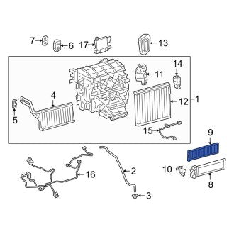 New OEM Heater Core Access Cover Fits, 2019-2024 Lexus ES - Part # 8711406090