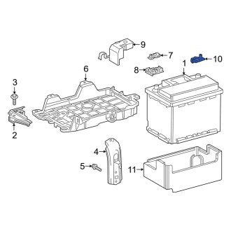 New OEM Battery Cable Terminal End Fits, 2019-2024 Lexus ES - Part # 9098205072