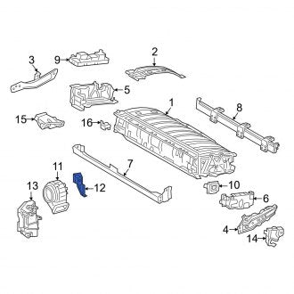 New OEM Drive Motor Battery Pack Cooling Fan Bracket Fits, 2019-2024 Lexus ES - Part # G923B33020