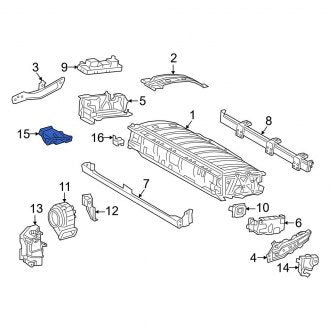 New OEM Left Drive Motor Battery Compartment Cooling Fan Duct Fits, 2019-2024 Lexus ES - Part # G92E133020