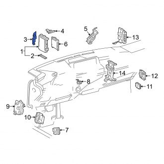 New OEM Lower Junction Block Bracket Fits, 2019-2024 Lexus ES - Part # 8267306080