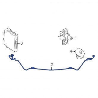 New OEM Rear Parking Aid System Wiring Harness Fits, 2019-2024 Lexus ES - Part # 8218206720