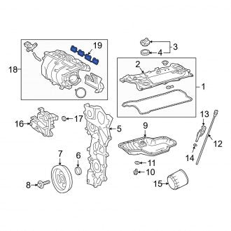 New OEM Engine Intake Manifold Gasket Fits, 2019-2024 Lexus ES - Part # 1717125010