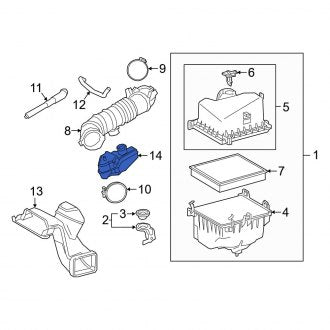 New OEM Engine Air Intake Resonator Fits, 2019-2021 Lexus ES - Part # 178930P180