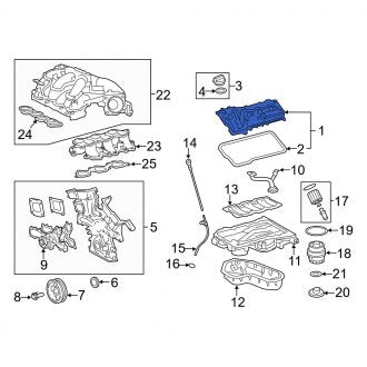 New OEM Left Engine Valve Cover Fits, 2019-2024 Lexus ES - Part # 112020P041