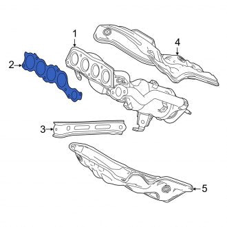 New OEM Exhaust Manifold Gasket Fits, 2019-2024 Lexus ES - Part # 17173F0010