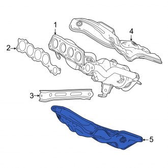 New OEM Exhaust Heat Shield Fits, 2019-2020 Lexus ES - Part # 1716825010