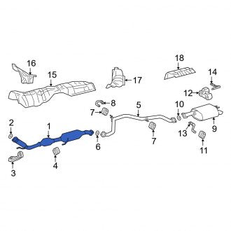 New OEM Catalytic Converter Fits, 2023-2024 Lexus ES - Part # 17410F0021