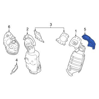 New OEM Right Exhaust Manifold Heat Shield Fits, 2019-2024 Lexus ES - Part # 171670P010