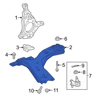 New OEM Rear Lower Forward Suspension Control Arm Fits, 2019-2023 Lexus ES - Part # 4871006170