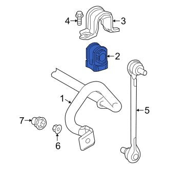 New OEM Front Suspension Stabilizer Bar Bushing Fits, 2019-2020 Lexus ES - Part # 4881533200