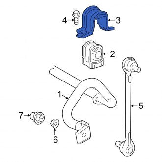 New OEM Front Suspension Stabilizer Bar Bracket Fits, 2019-2024 Lexus ES - Part # 4882406130