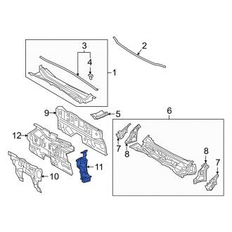 New OEM Front Right Engine Compartment Insulation Fits, 2019-2024 Lexus ES - Part # 5524106060