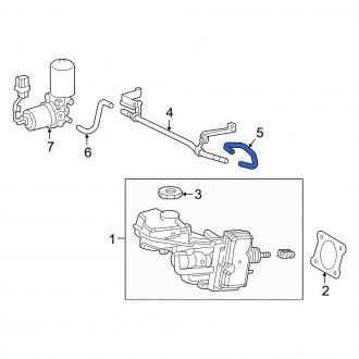 New OEM Brake Vacuum Hose Fits, 2019-2024 Lexus ES - Part # 4455133080