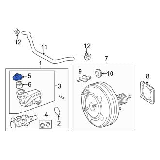 New OEM Brake Master Cylinder Reservoir Cap Fits, 2019-2024 Lexus ES - Part # 4723001031