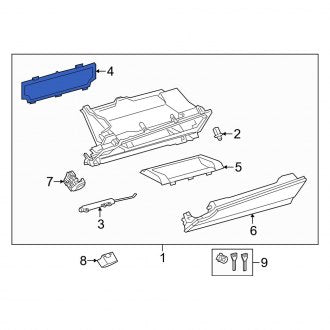 New OEM Front Inner Glove Box Door Cover Fits, 2019-2024 Lexus ES - Part # 5545906210