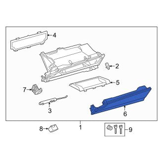 New OEM Front Glove Box Door Fits, 2019-2022 Lexus ES - Part # 5550133250C2