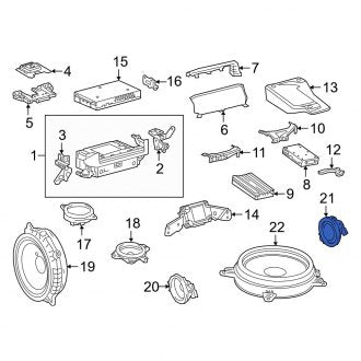 New OEM Front Inner Speaker Fits, 2019-2024 Lexus ES - Part # 8616006A70