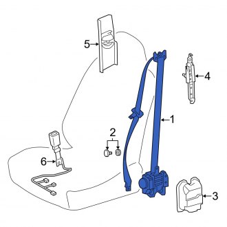 New OEM Front Left Seat Belt Lap and Shoulder Belt Fits, 2019-2020 Lexus ES - Part # 7322006470