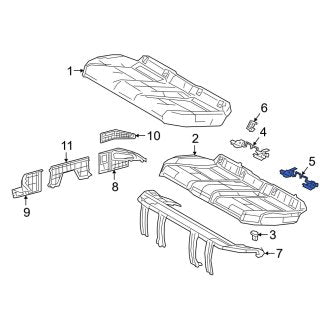 New OEM Rear Left Child Restraint Anchor Plate Fits, 2020-2024 Lexus ES - Part # 7370606120