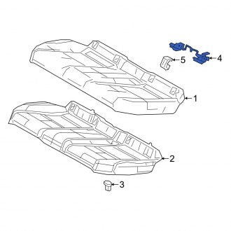 New OEM Rear Right Child Restraint Anchor Plate Fits, 2019-2024 Lexus ES - Part # 7370506110