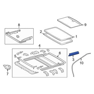 New OEM Sunroof Opening Trim Fits, 2019-2024 Lexus ES - Part # 6321706260