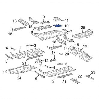 New OEM Floor Extension Fits, 2019-2020 Lexus ES - Part # 5817733010