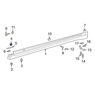 New OEM Rocker Panel Molding Clip Fits, 2019-2024 Lexus ES - Part # 9046722015