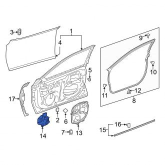 New OEM Front Right Door Panel Insulation Fits, 2019-2024 Lexus ES - Part # 8796306060