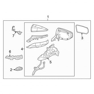 New OEM Front Right Door Mirror Fits, 2022-2023 Lexus ES - Part # 8791006D60C0